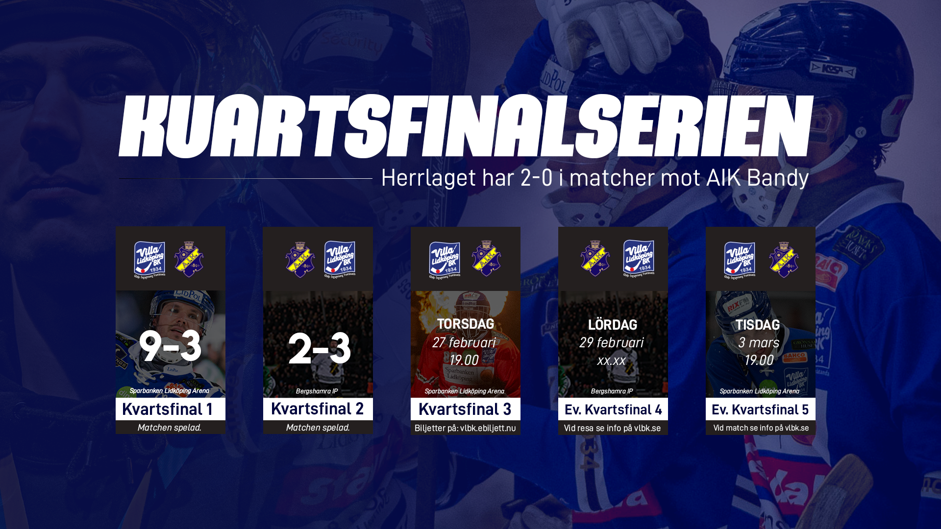 kvart rundan 2 matcher